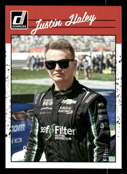 Justin Haley 2023 Panini Donruss Racing Retro 1990 Base Front of Card