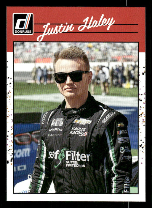 Justin Haley 2023 Panini Donruss Racing Retro 1990 Base Front of Card