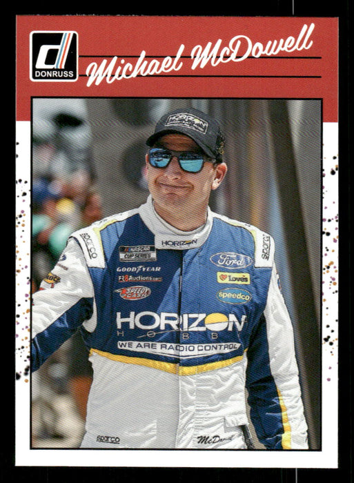 Michael McDowell 2023 Panini Donruss Racing Retro 1990 Base Front of Card