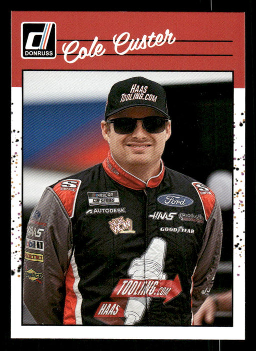 Cole Custer 2023 Panini Donruss Racing Retro 1990 Base Front of Card