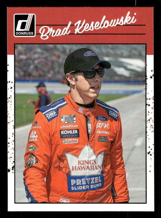 Brad Keselowski 2023 Panini Donruss Racing Retro 1990 Base Front of Card