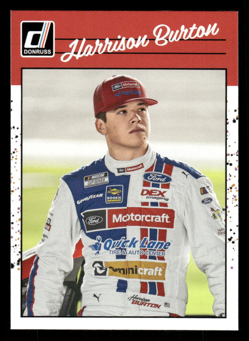 Harrison Burton 2023 Panini Donruss Racing Retro 1990 Base Front of Card