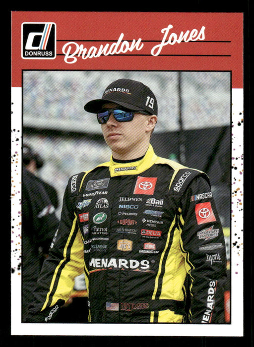 Brandon Jones 2023 Panini Donruss Racing Retro 1990 Base Front of Card