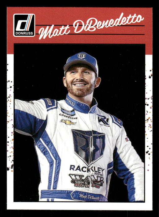 Matt DiBenedetto 2023 Panini Donruss Racing Retro 1990 Base Front of Card