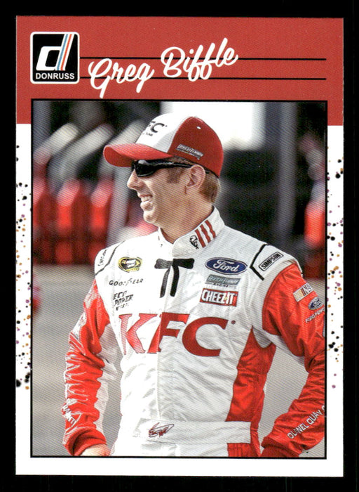 Greg Biffle 2023 Panini Donruss Racing Retro 1990 Base Front of Card