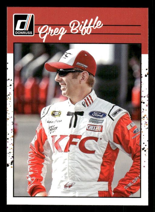 Greg Biffle 2023 Panini Donruss Racing Retro 1990 Base Front of Card