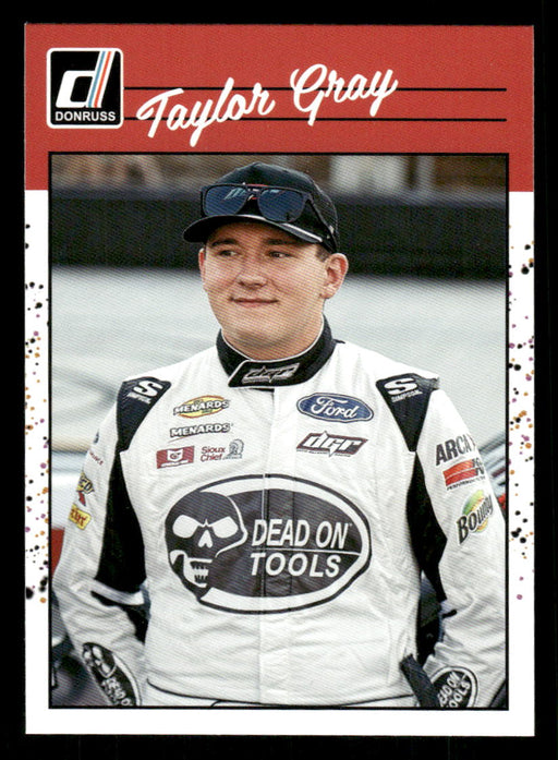 Taylor Gray 2023 Panini Donruss Racing Retro 1990 Base Front of Card
