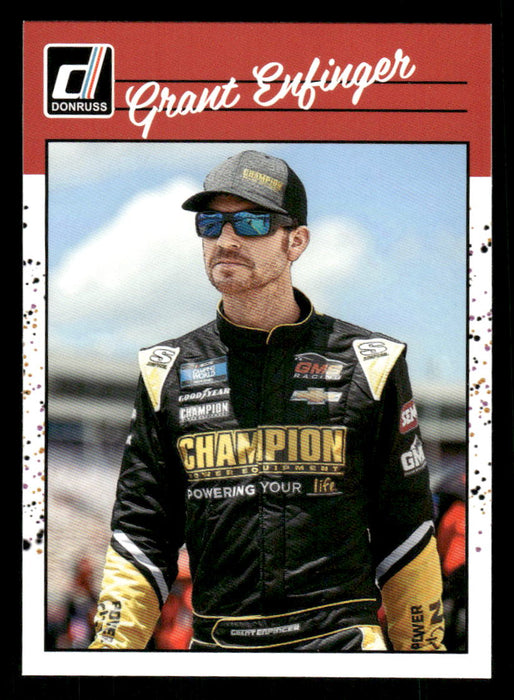Grant Enfinger 2023 Panini Donruss Racing Retro 1990 Base Front of Card