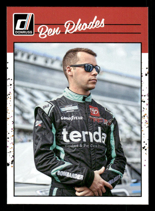 Ben Rhodes 2023 Panini Donruss Racing Retro 1990 Base Front of Card