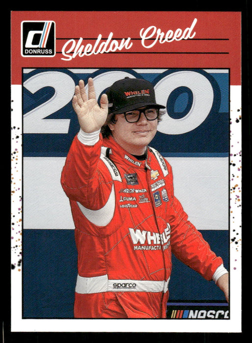Sheldon Creed 2023 Panini Donruss Racing Retro 1990 Base Front of Card