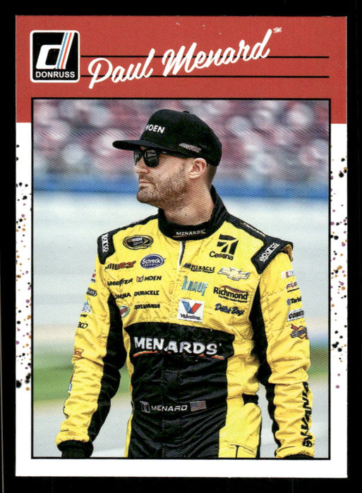 Paul Menard 2023 Panini Donruss Racing Retro 1990 Base Front of Card