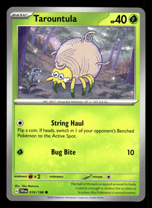 Tarountula Pokemon TCG Scarlet and Violet Base Set Front of Card