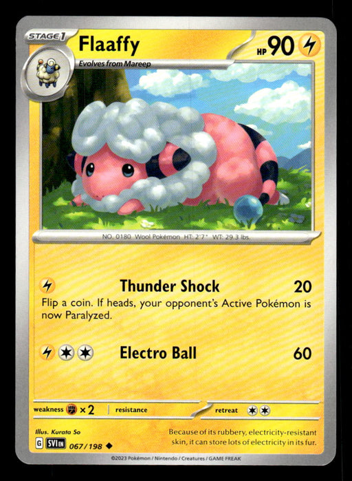 Flaaffy Pokemon TCG Scarlet and Violet Base Set Front of Card