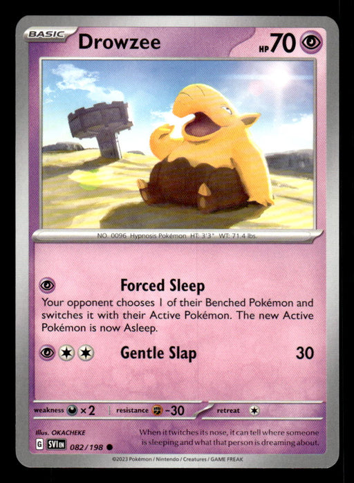 Drowzee Pokemon TCG Scarlet and Violet Base Set Front of Card