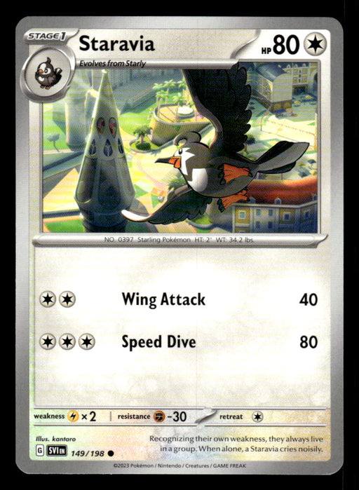 Staravia Pokemon TCG Scarlet and Violet Base Set Front of Card