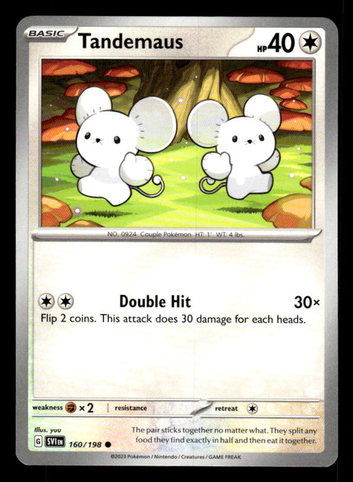 Tandemaus Pokemon TCG Scarlet and Violet Base Set Front of Card