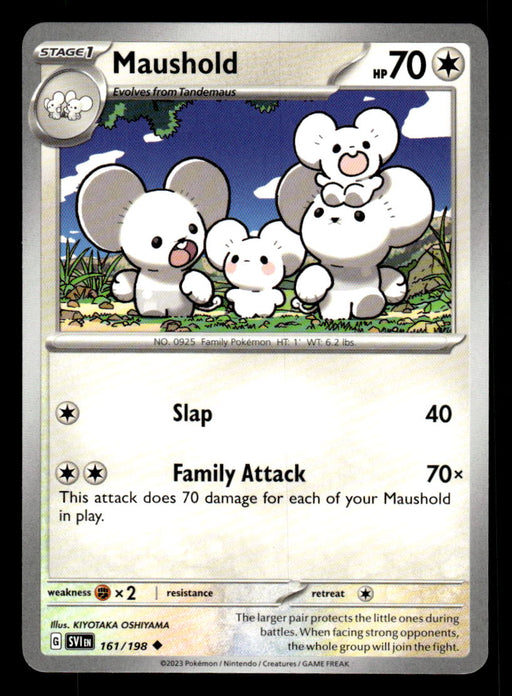 Maushold Pokemon TCG Scarlet and Violet Base Set Front of Card