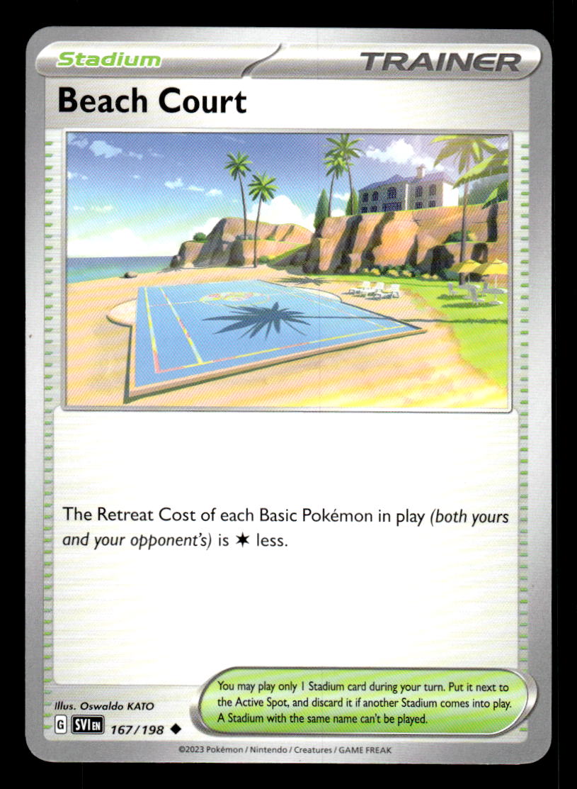 Pokemon TCG Scarlet and Violet Beach Court # 167 Base Set Uncommon Collectible Craze America Pokemon TCG Scarlet and Violet Beach Court # 167 Base Set Uncommon Collectible Craze America