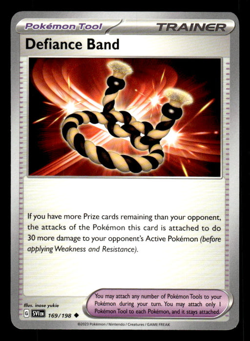 Defiance Band Pokemon TCG Scarlet and Violet Base Set Front of Card