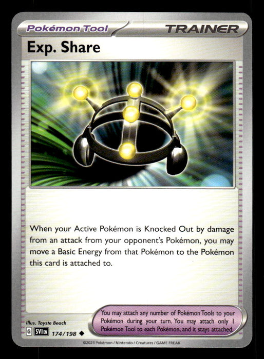Exp. Share Pokemon TCG Scarlet and Violet Base Set Front of Card