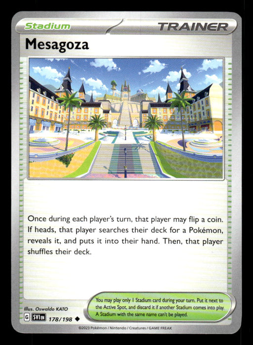 Mesagoza Pokemon TCG Scarlet and Violet Base Set Front of Card