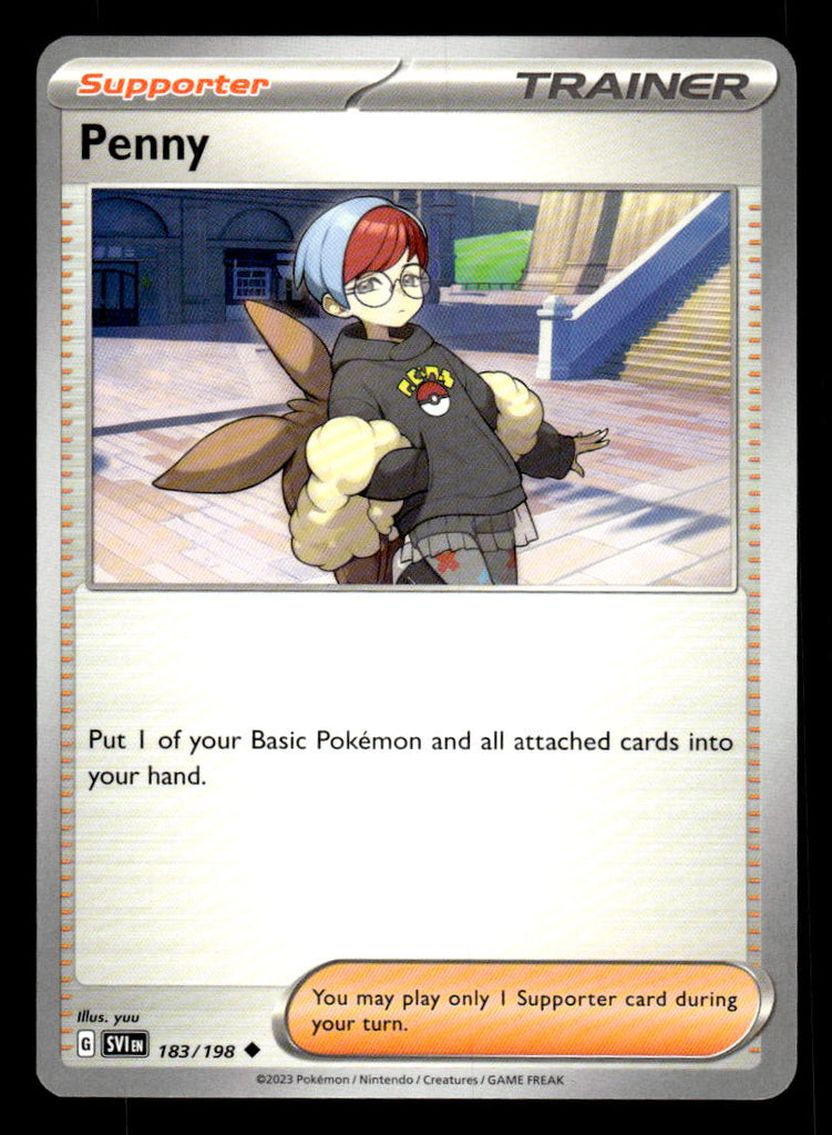 Pokemon TCG Scarlet and Violet Penny # 183 Base Set Uncommon