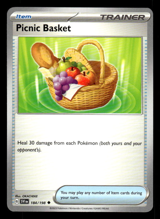 Picnic Basket Pokemon TCG Scarlet and Violet Base Set Front of Card