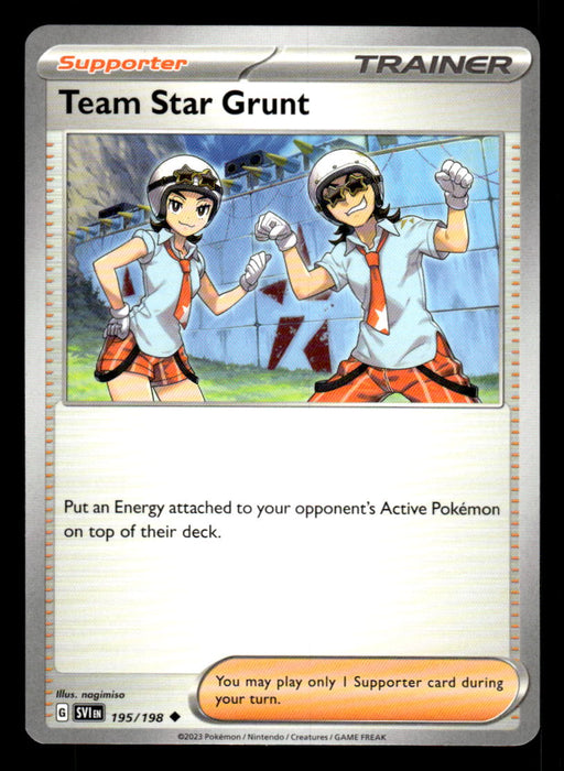 Team Star Grunt Pokemon TCG Scarlet and Violet Base Set Front of Card