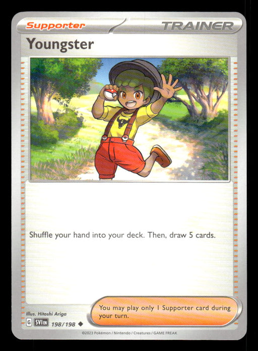 Youngster Pokemon TCG Scarlet and Violet Base Set Front of Card