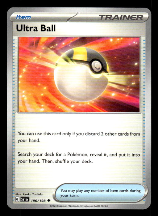 Ultra Ball Pokemon TCG Scarlet and Violet Base Set Front of Card