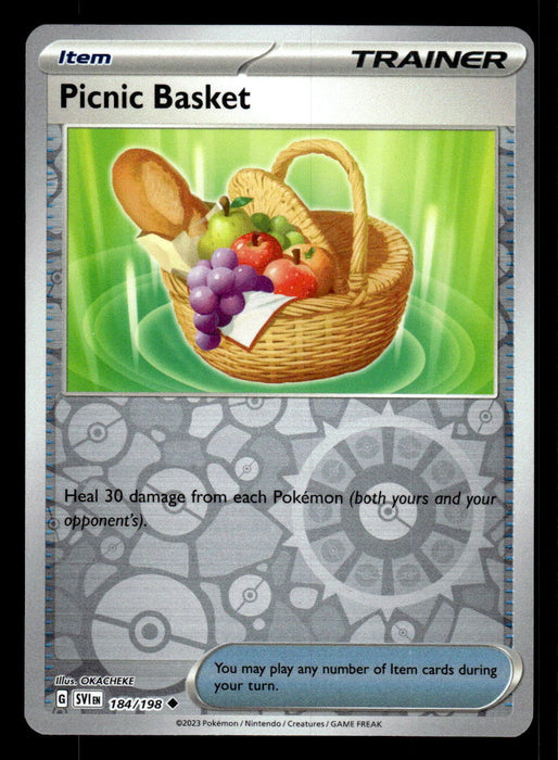 Picnic Basket Pokemon TCG Scarlet and Violet Reverse Holo Front of Card