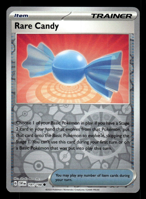 Pokemon TCG Scarlet and Violet Rare Candy # 191 Reverse Holo Common Pokemon TCG Scarlet and Violet Rare Candy # 191 Reverse Holo Common
