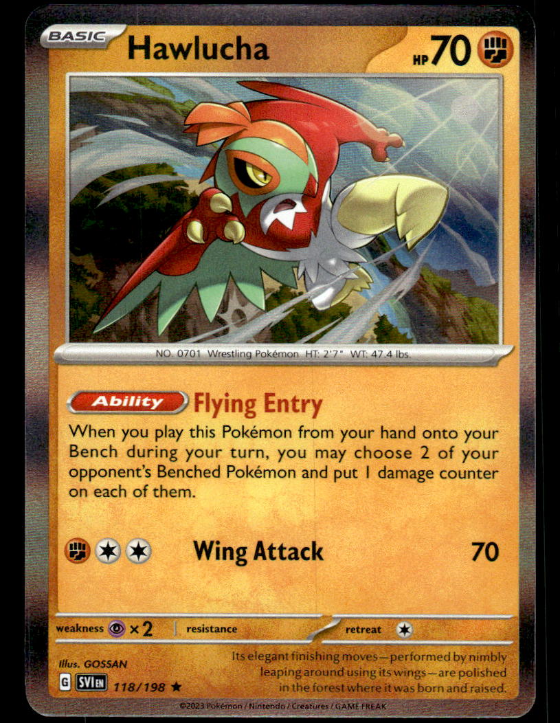 Hawlucha 118/198 - Reverse Holofoil SV01 Scarlet & Violet Base Set