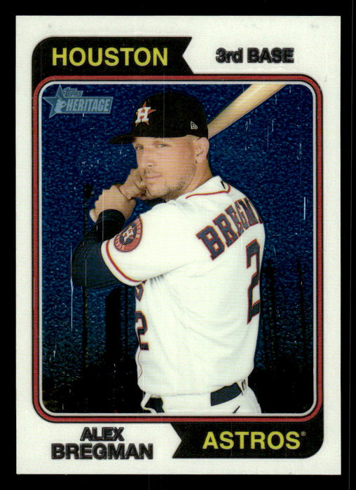 Alex Bregman 2023 Topps Heritage Baseball Chrome Front of Card