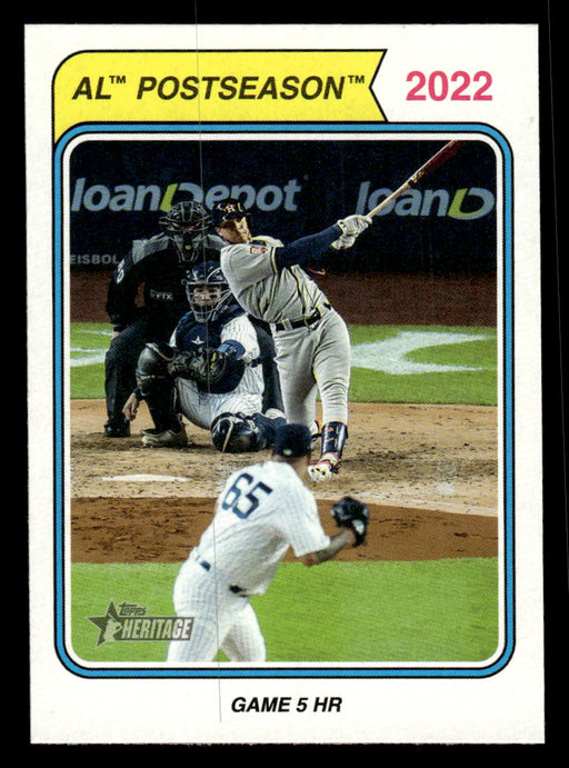 Jeremy Pena 2023 Topps Heritage Baseball Short Print Front of Card