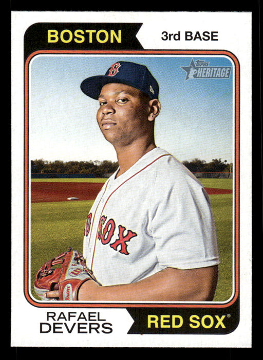 Rafael Devers 2023 Topps Heritage Baseball Base Front of Card