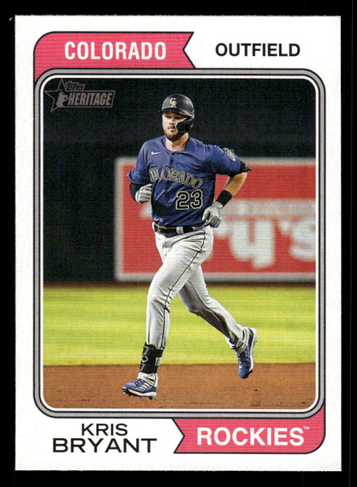 Kris Bryant 2023 Topps Heritage Baseball Base Front of Card