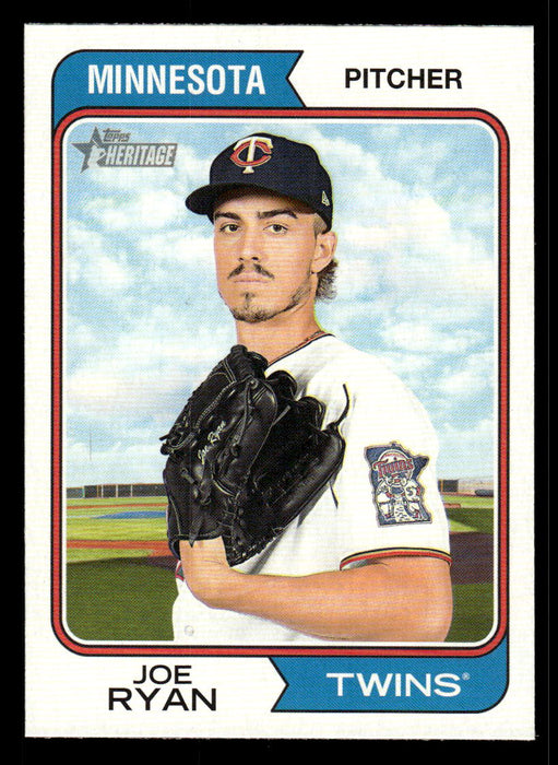 Joe Ryan 2023 Topps Heritage Baseball Base Front of Card