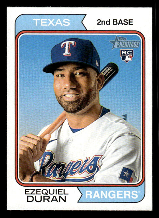 Ezequiel Duran 2023 Topps Heritage Baseball Base Front of Card