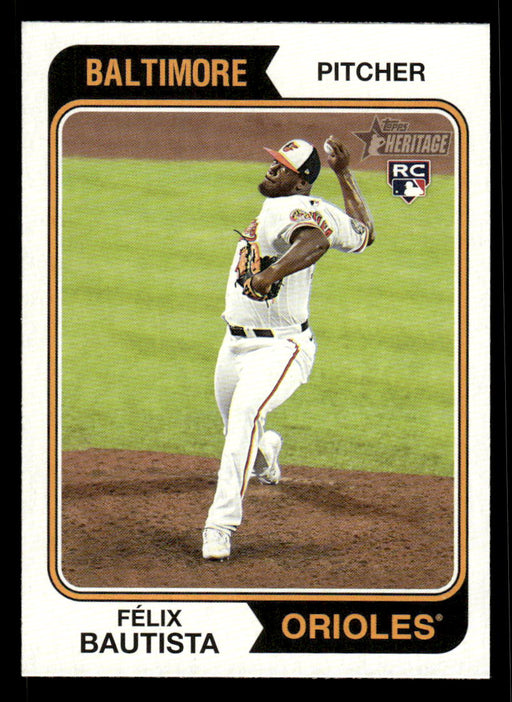 Félix Bautista 2023 Topps Heritage Baseball Base Front of Card