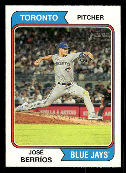 José Berríos 2023 Topps Heritage Baseball Base Front of Card