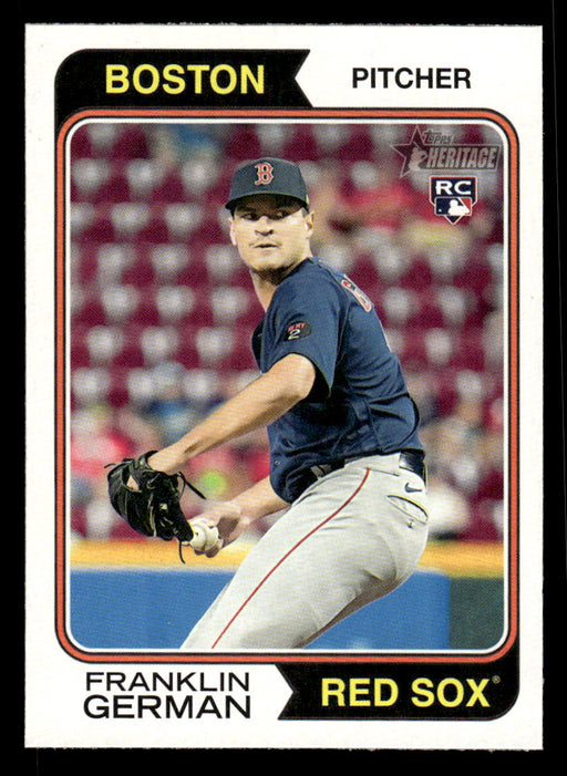 Franklin German 2023 Topps Heritage Baseball Base Front of Card