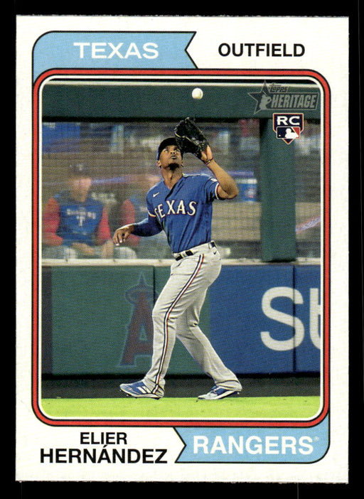 Elier Hernández 2023 Topps Heritage Baseball Base Front of Card