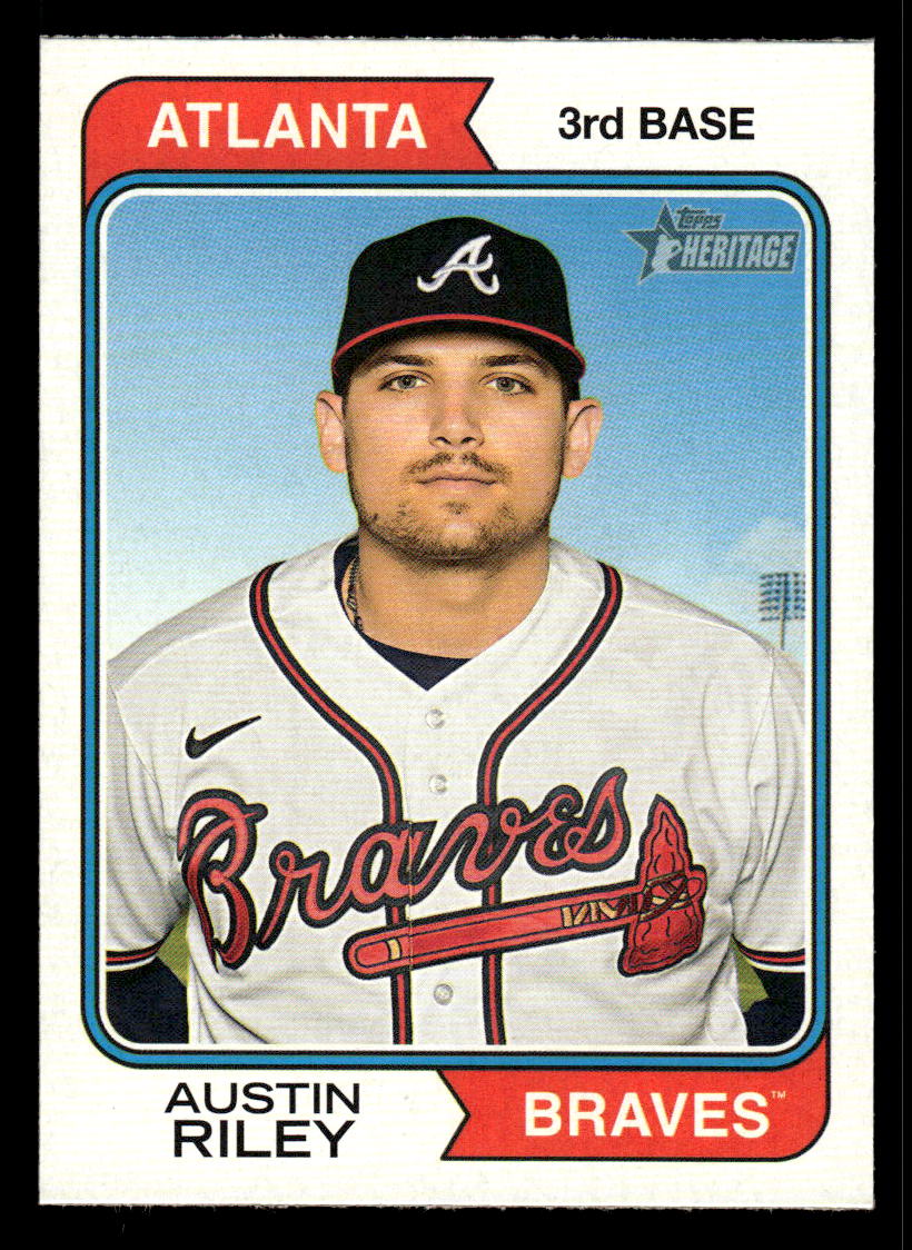 Austin Riley Baseball Player Illustration Card / Atlanta 