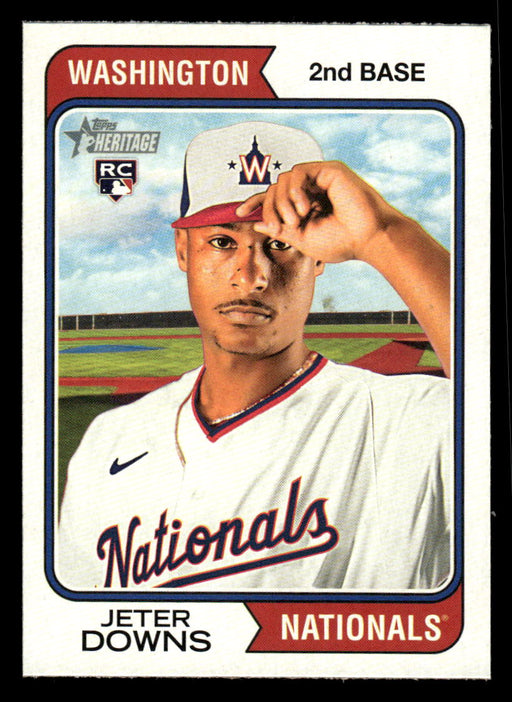 Jeter Downs 2023 Topps Heritage Baseball Base Front of Card
