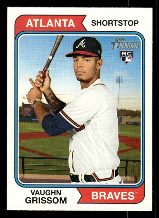 Vaughn Grissom 2023 Topps Heritage Baseball Base Front of Card