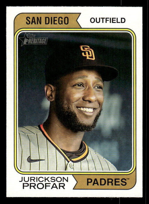 Jurickson Profar 2023 Topps Heritage Baseball Base Front of Card