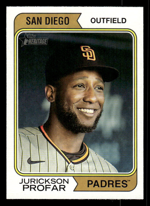 Jurickson Profar 2023 Topps Heritage Baseball Base Front of Card