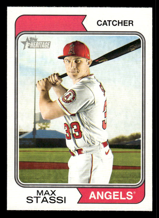 Max Stassi 2023 Topps Heritage Baseball Base Front of Card