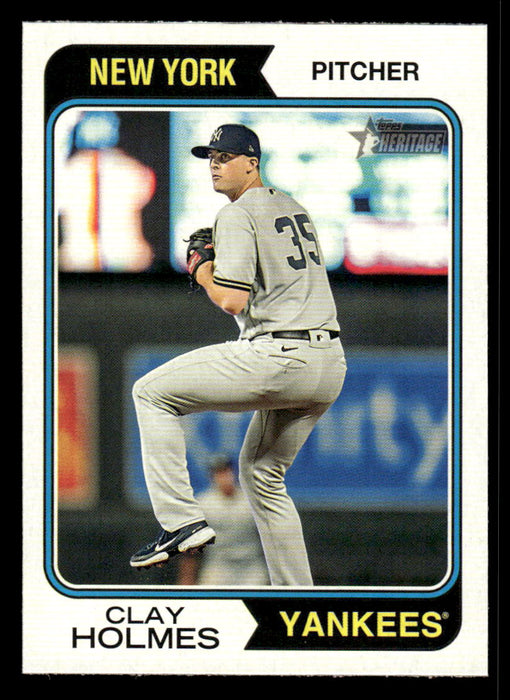 Clay Holmes 2023 Topps Heritage Baseball Base Front of Card